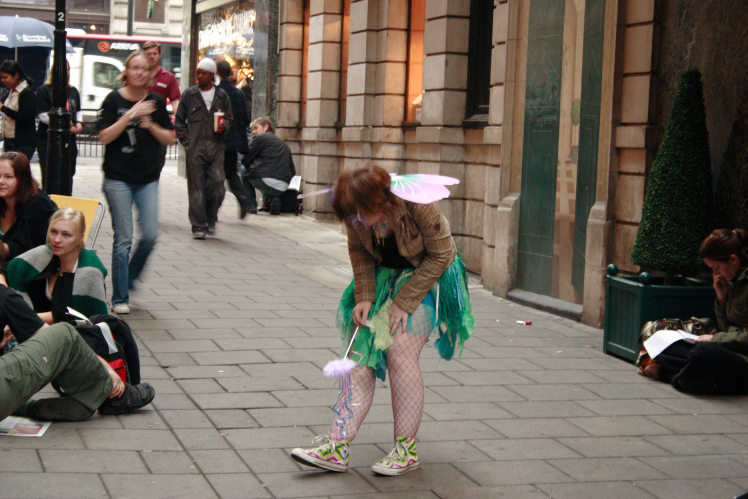People queueing up for the Harry Potter book launch in London.