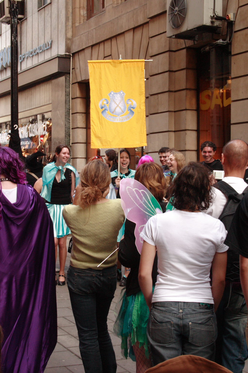 People queueing up for the Harry Potter book launch in London.