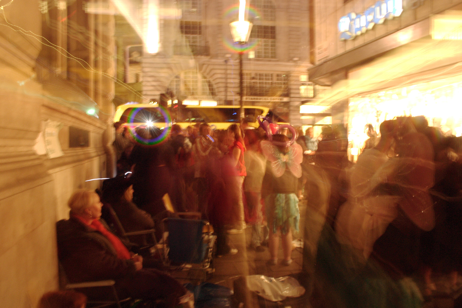 People queueing up for the Harry Potter book launch in London.