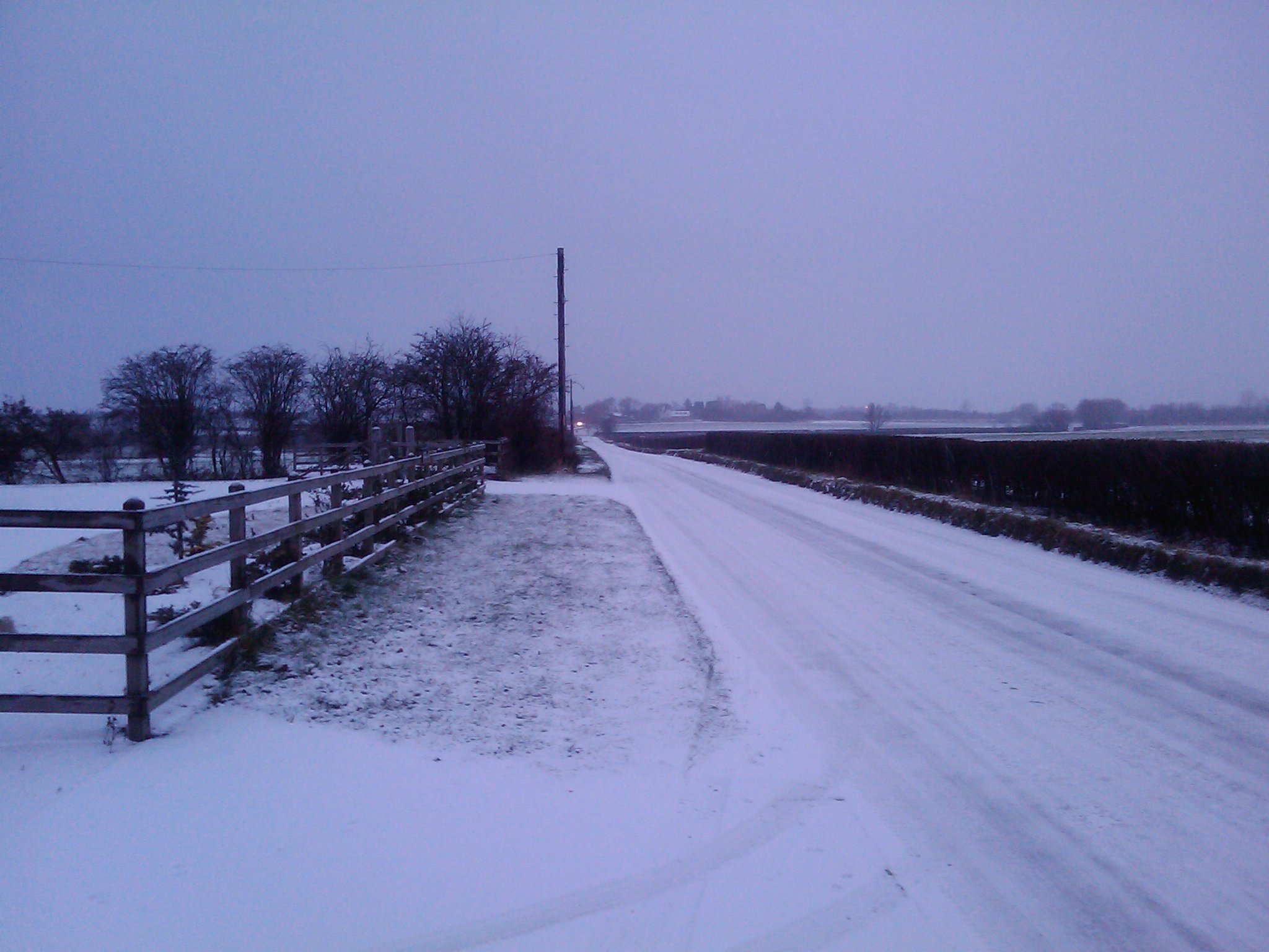 Snow near my office in Meppershall