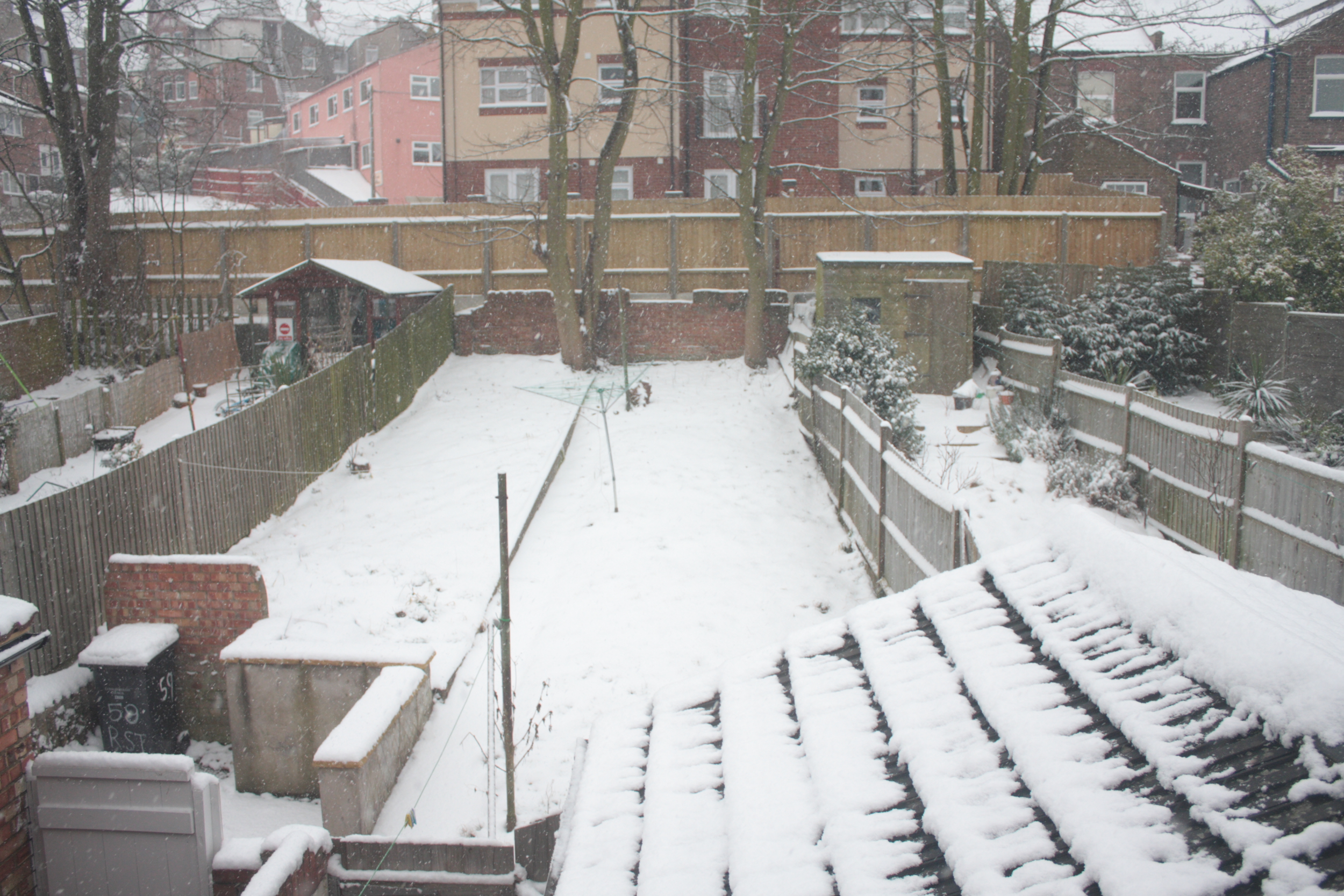 Luton gets hit hard by the snow.