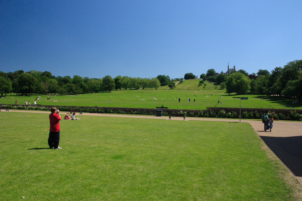 Greenwich Park with the Observatory in the distance.